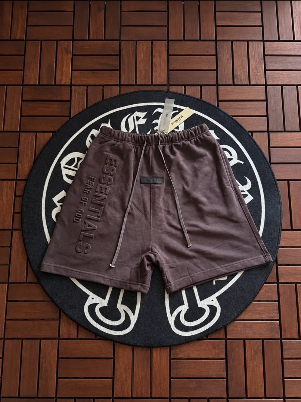 Fear of God “Essentials” Maroon Shorts